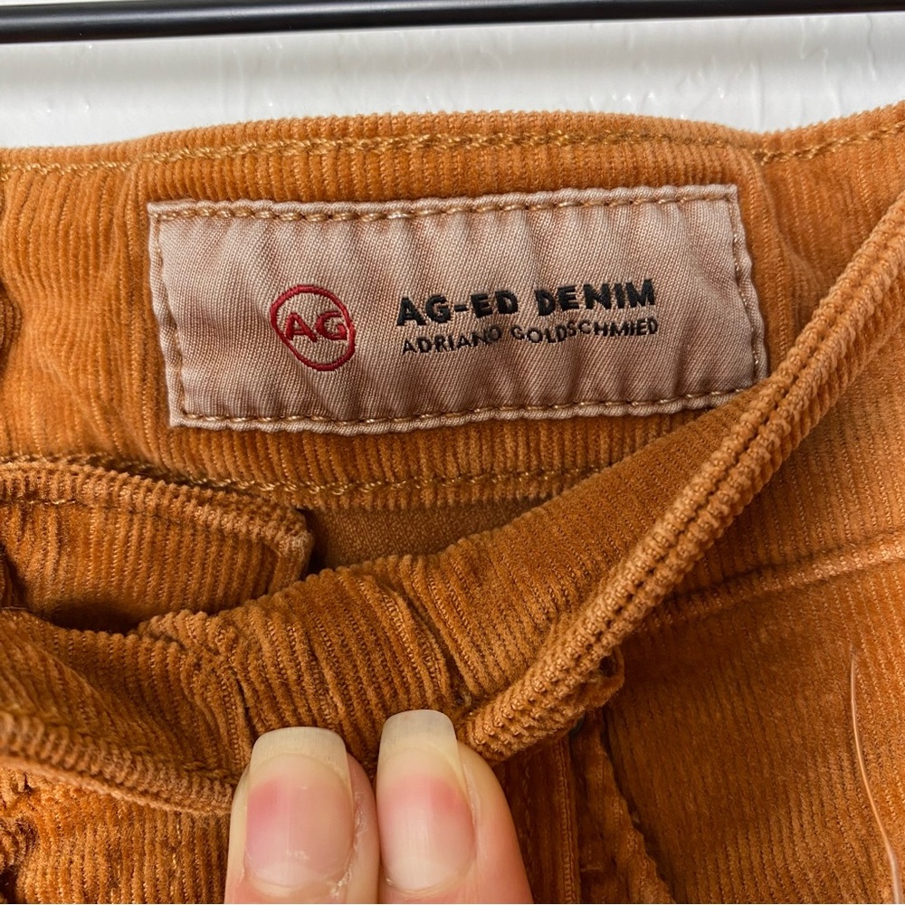 AG Golden Brown Corduroy Farrah Skinny Ankle Pants - Picture 7 of 11